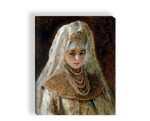 Картина для интерьера "Девушка в боярской одежде", художник Маковский Константин Егорович, печать на холсте