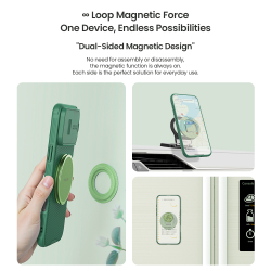 Магнитная подставка держатель для смартфона (серый цвет) от Nillkin, серия Dual-Magnet Grip Holder