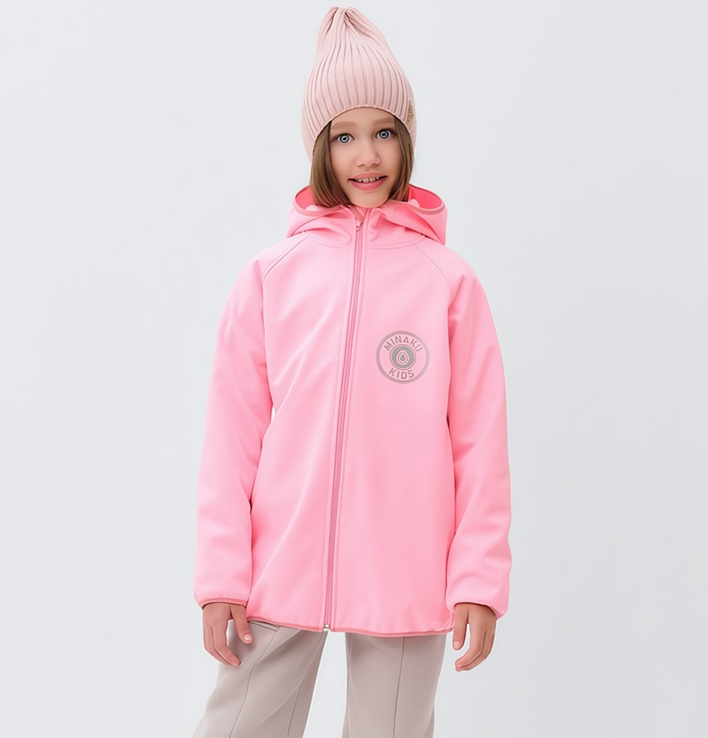 Бомбер (джемпер) с капюшоном для девочки MINAKU, цвет розовый, р. 140 см 9836704