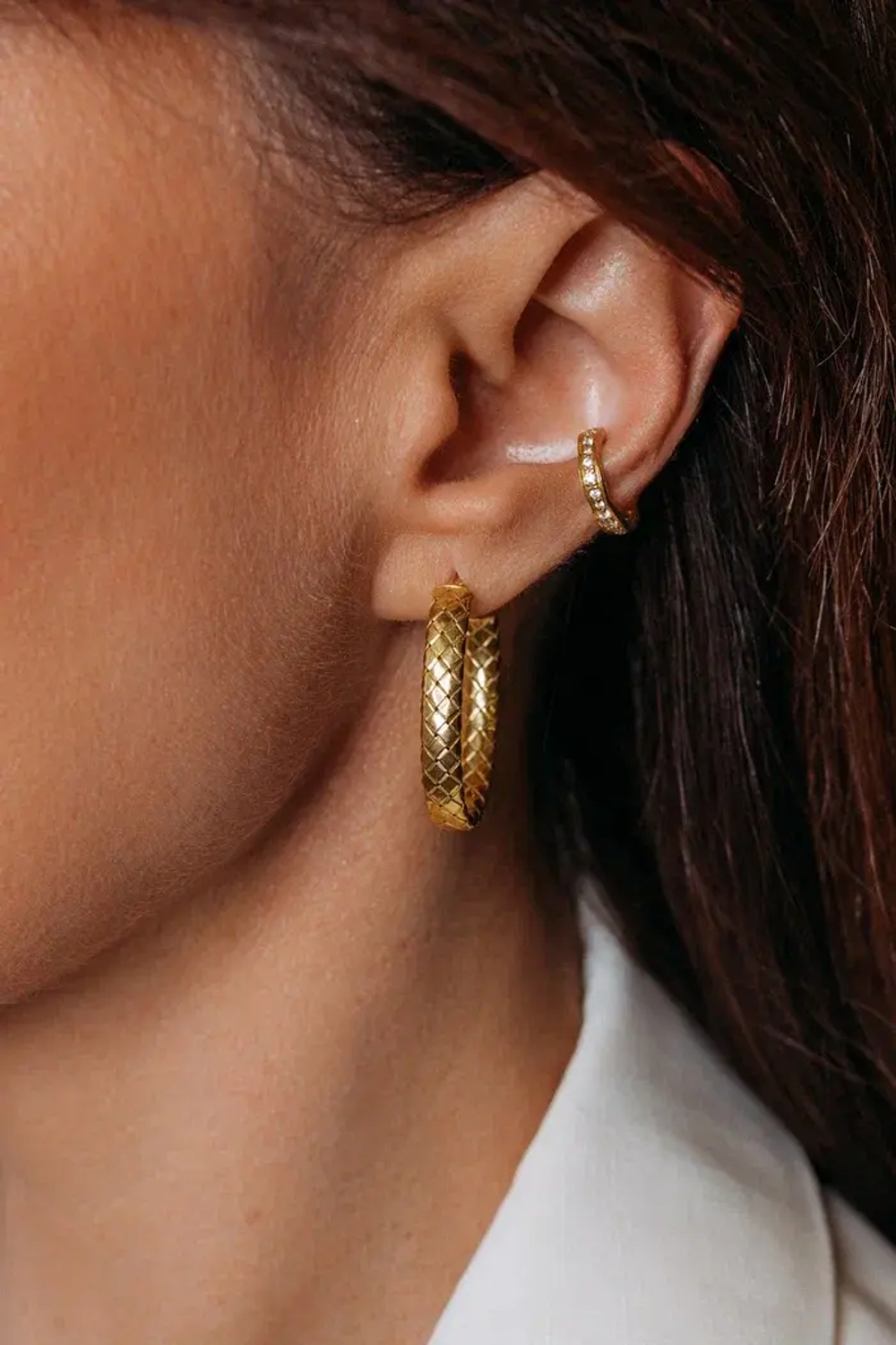 Серьги "Змеи" в золочении