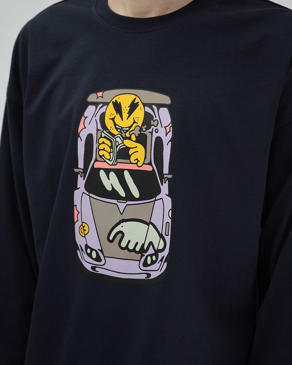 Лонгслив Car by Vanya Fomin Черный - фото 2