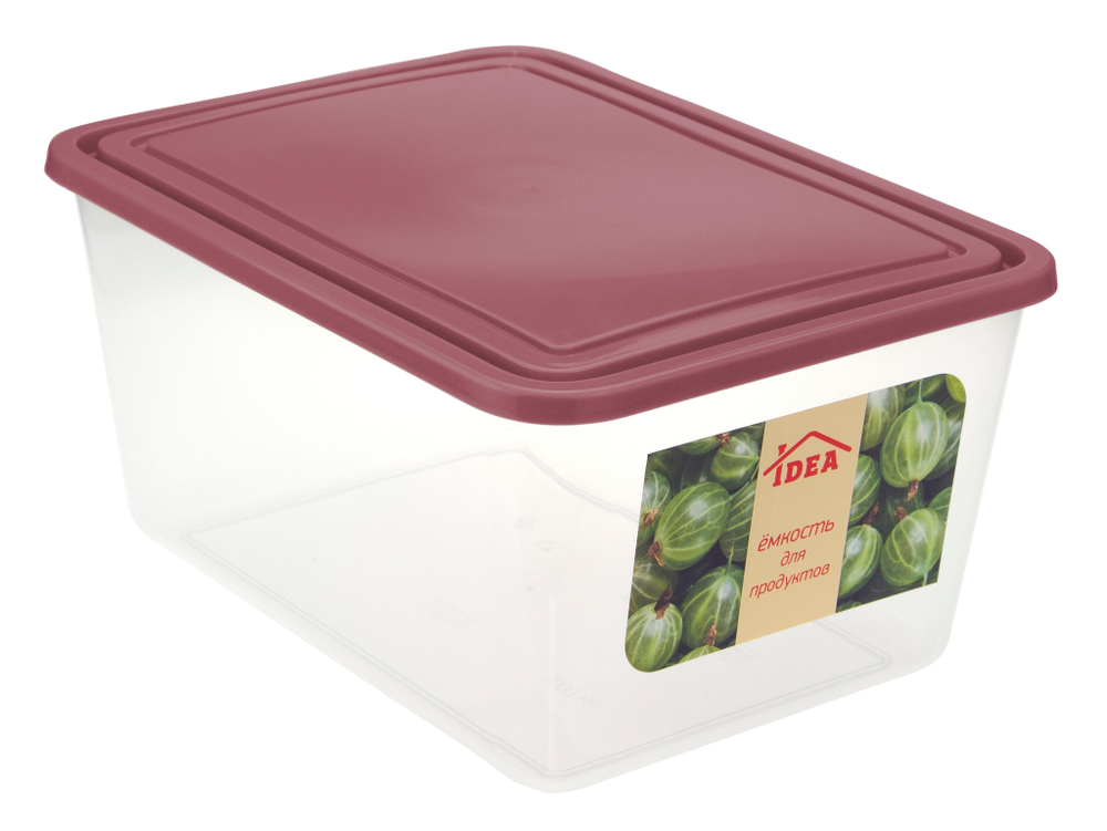 Емкость для продуктов 3л прямоугольная М1454