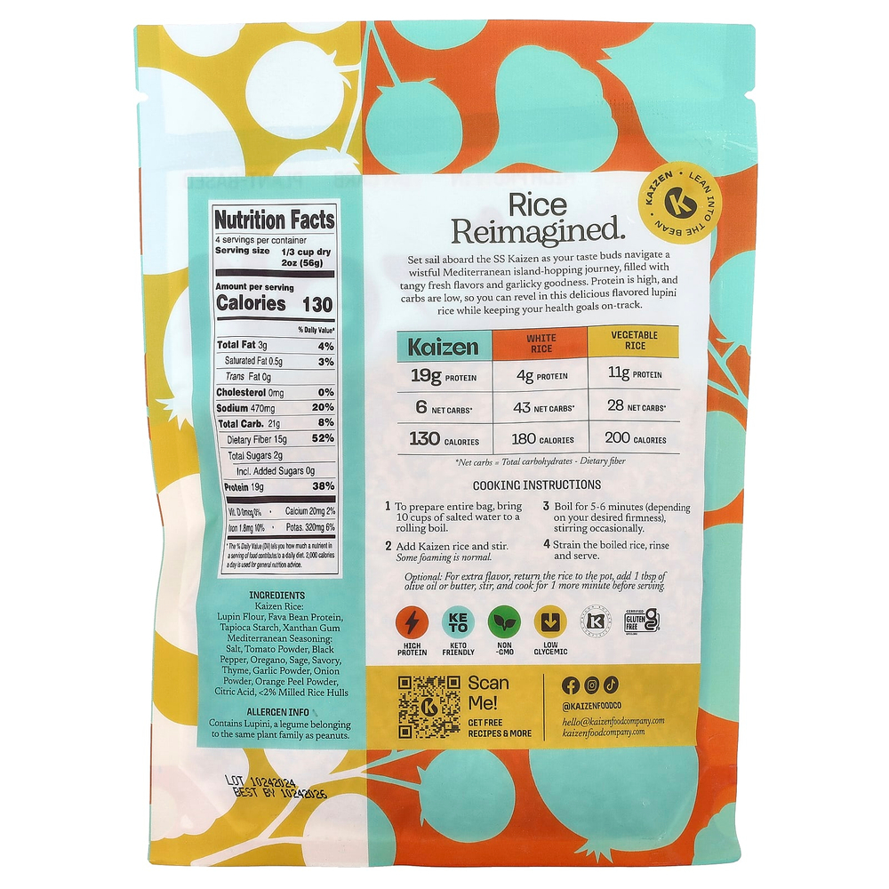 Kaizen, средиземноморский рис, 226 г (8 унций)