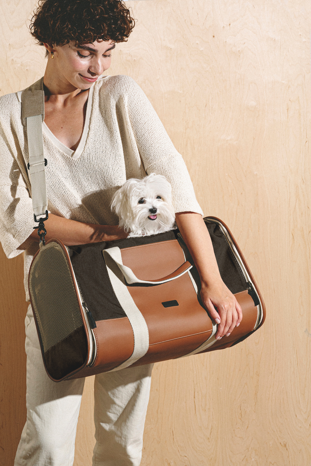 Закрытая сумка Пони-Тревелони коричневая