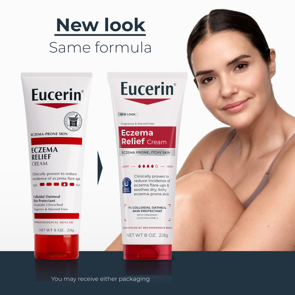 Eucerin, крем для уменьшения проявлений экземы, без отдушки, 226 г (8 унций)