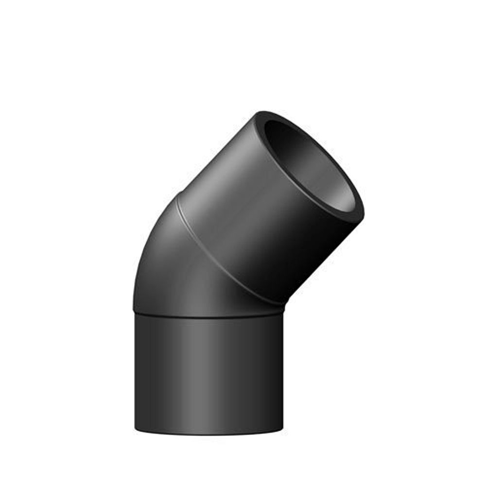 Отвод ПНД 45° литой SDR 7.4 PN 25