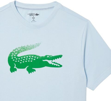 Мужская теннисная футболка Lacoste Tennis x Daniil Medvedev - небесный