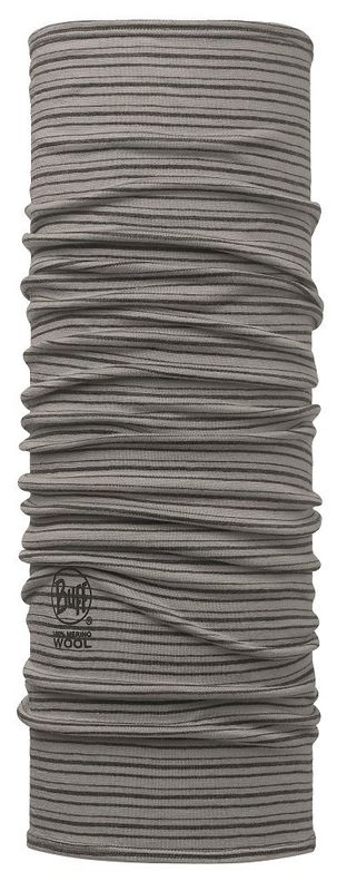 Шарф-труба шерстяной Buff Light Grey Stripes Фото 1