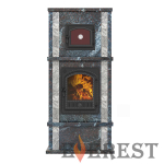 Печь-камин с духовкой EVEREST «KAFA» Амфиболит