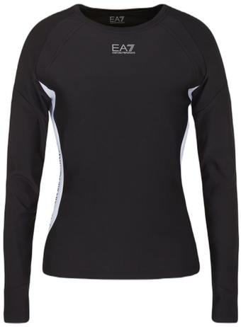 Женская Кофта теннисная EA7 Woman Jersey T-Shirt - черный