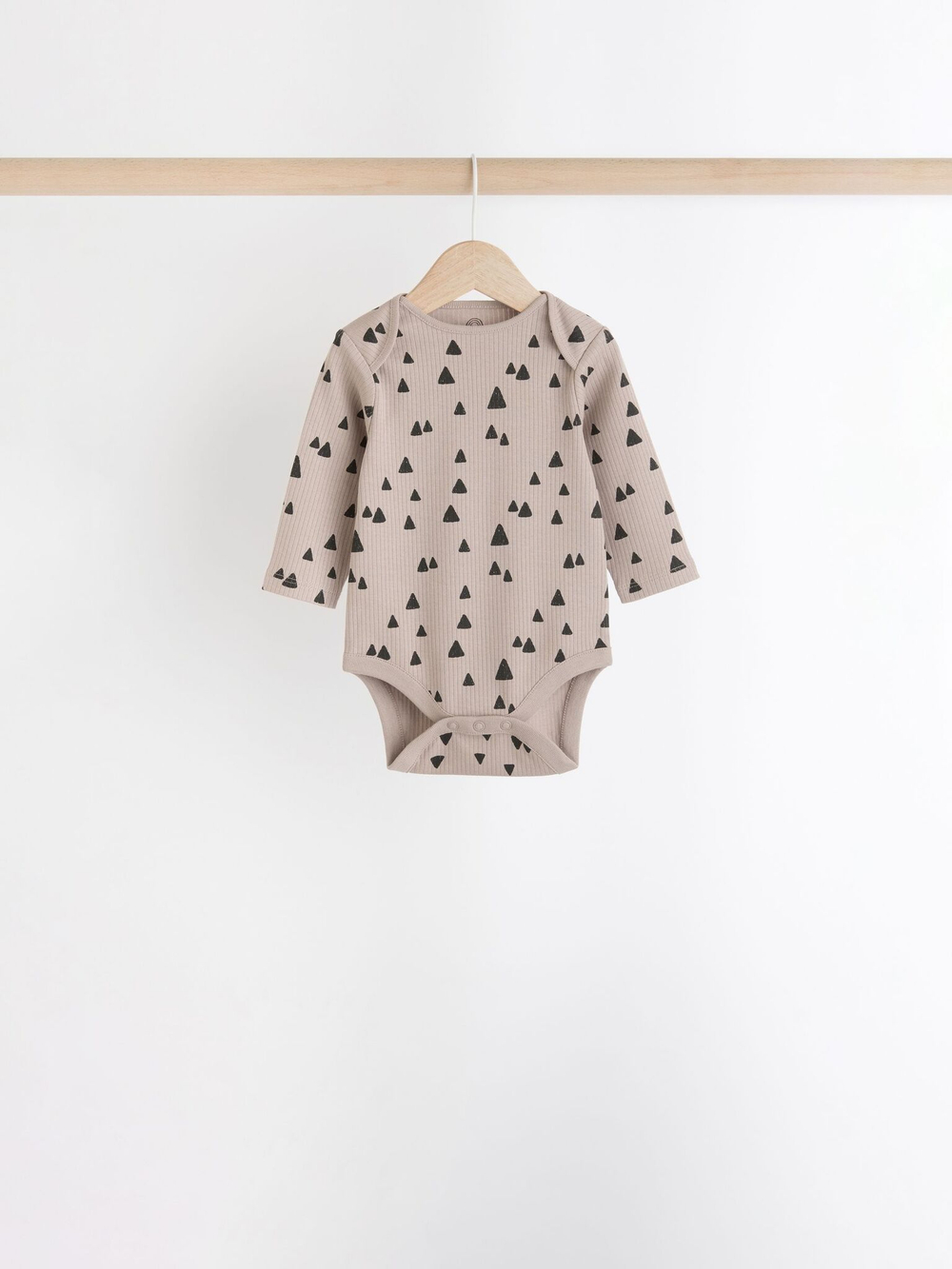 Боди с длинным рукавом для малышей Next N27-275, 3 шт., Бежевый, Серый