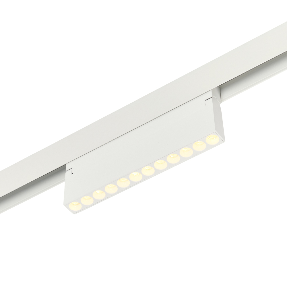 Трековый магнитный светодиодный светильник 12W 48V MyFar FlowPoint MT0213-12W3K-W