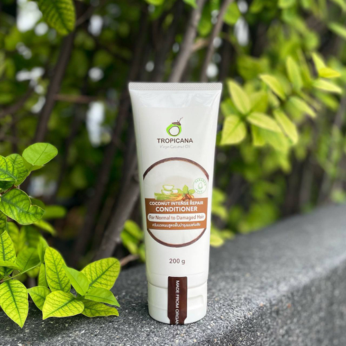 Кокосовый кондиционер для интенсивного восстановления поврежденных волос без парабенов Coconut Intense Repair Conditioner for Normal to Damaged Hair Tropicana