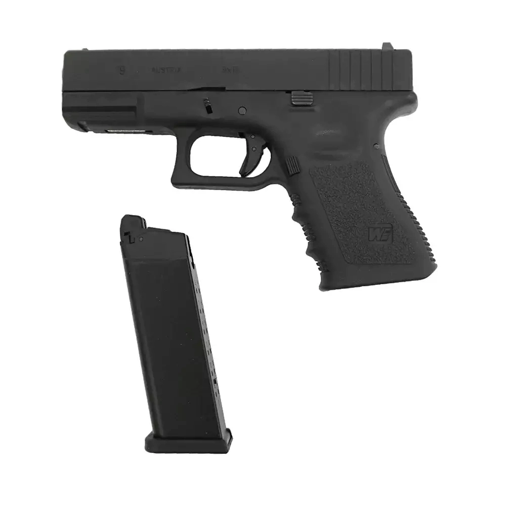 Модель пистолета WE Glock G19 gen3 metal slide Gas, Black