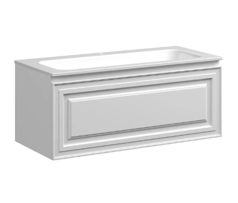 Тумба подвесная SANCOS Very 995х445х406, c одним  ящиком оснащенным доводчиками, Bianco , арт.VR100W