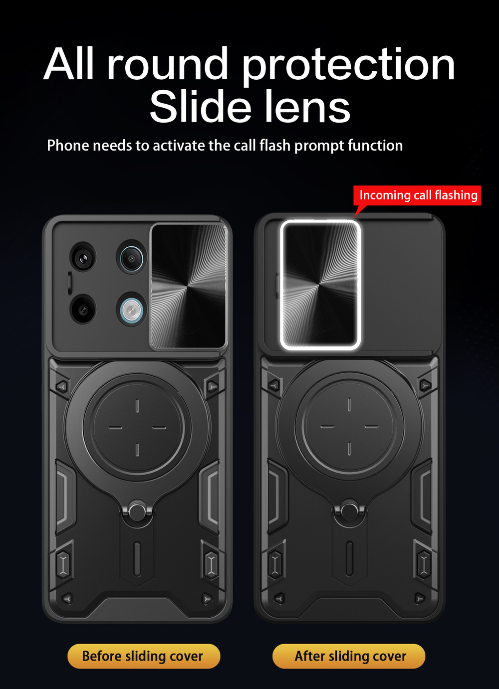 Чехол с кольцом Big Ring Case для Poco X6 5G