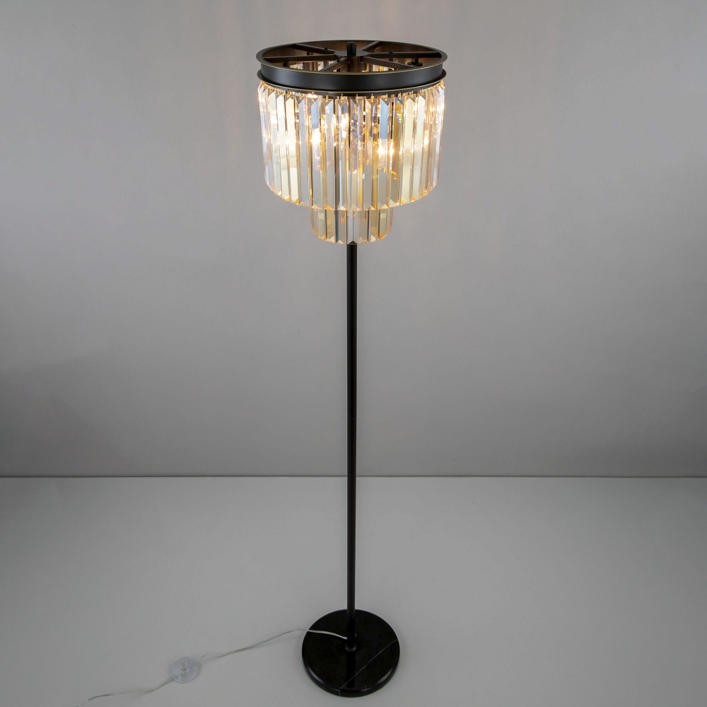 Citilux Мартин CL332962 Торшер хрустальный Шампань