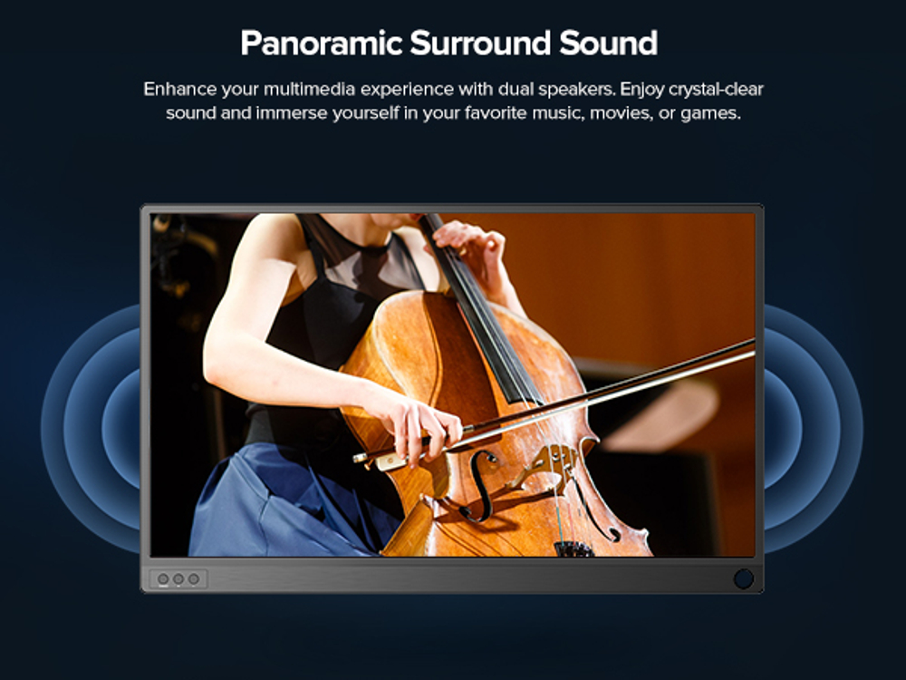 16.1" Портативный монитор UPERFECT Ucolor J4 FHD 1920x1080, 144 Гц, IPS