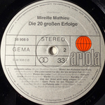 Mireille Mathieu ‎– Die 20 Großen Erfolge (Германия 1979г.)