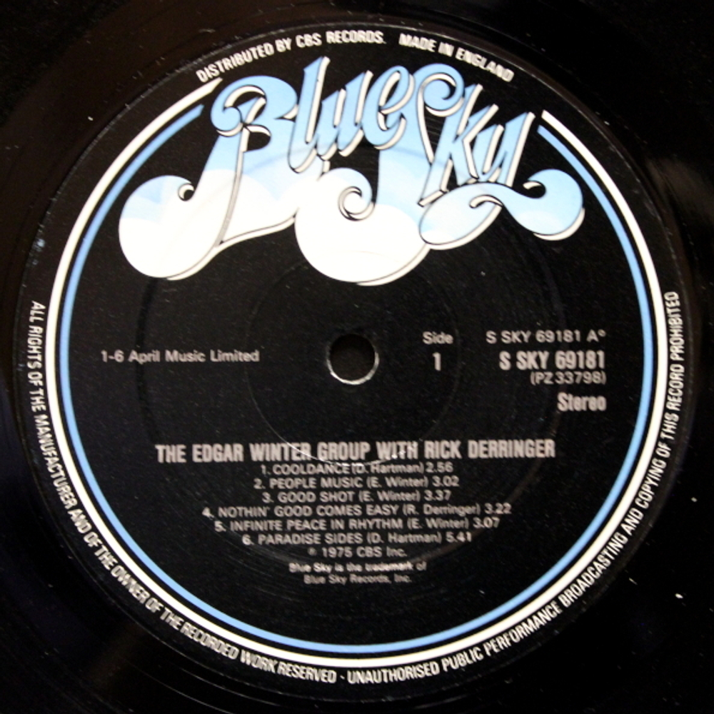 The Edgar Winter Group, Rick Derringer / The Edgar Winter Group With Rick Derringer (LP)