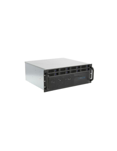Procase ES408XS-SATA3-B-0 Корпус 4U Rack server case (8 SATA3/SAS 12Gb hotswap HDD), черный, без блока питания, глубина 400мм, MB 12"x13"