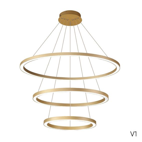 Подвесной светодиодный светильник Crystal Lux Fortuna SP158W Led Gold