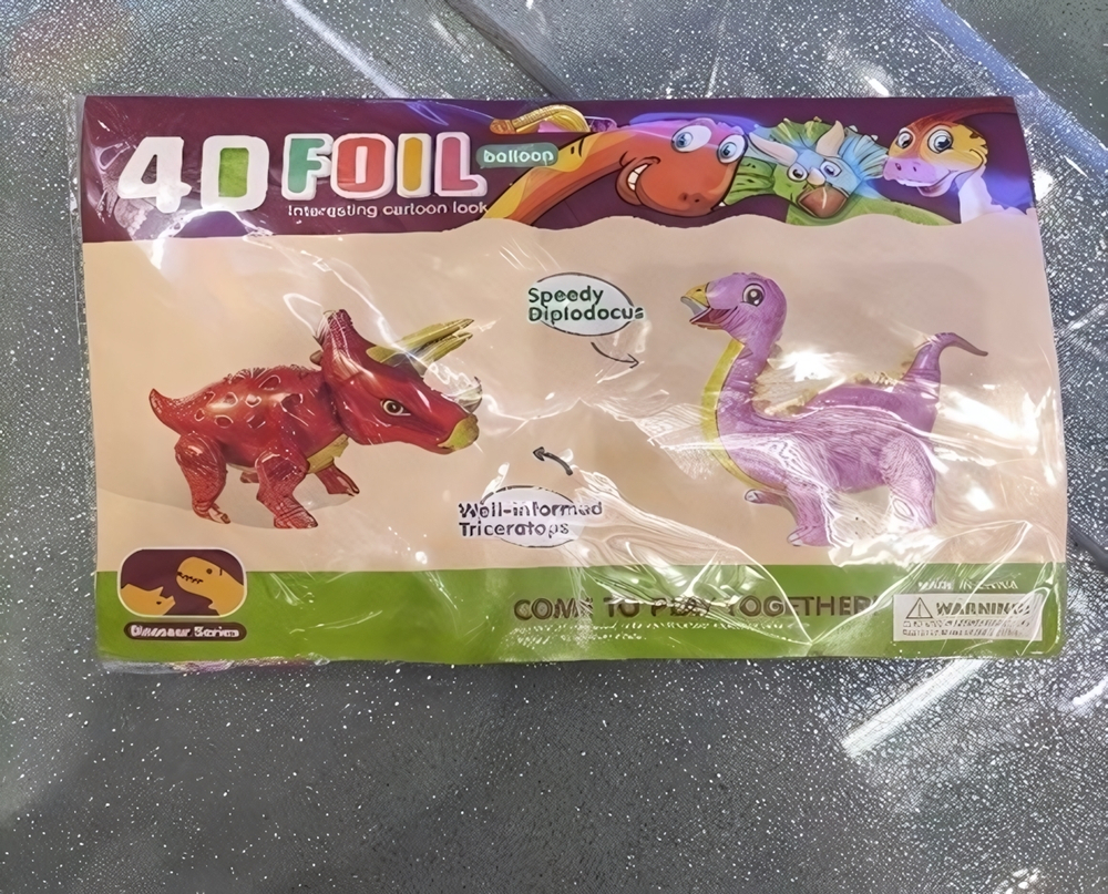 Воздушные шары 1 шт, 92*58см «Динозавр»