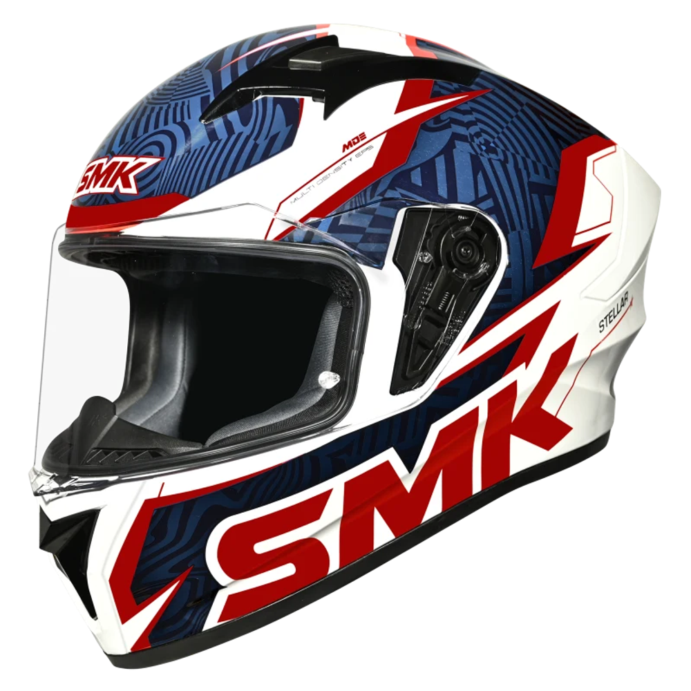 Шлем SMK STELLAR FURY, цвет белый/синий/красный (XL)