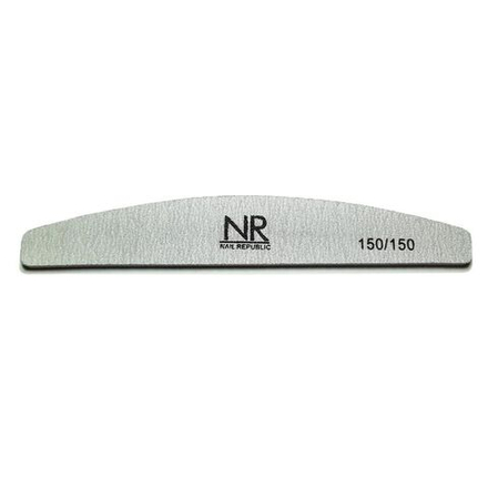 NR Пилка серая луна набор (пластик) 150/150 грит (25 штук)