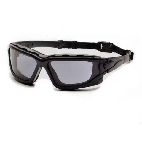 Очки VGSB7020SDT, 2-й уд./прочный поликарбонат, серые, защита от царапин, съемная резинка с замком