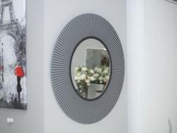 Зеркало Круглое с uv-печатью серебро (диаметр 70см), Sunmax, г. Пенза