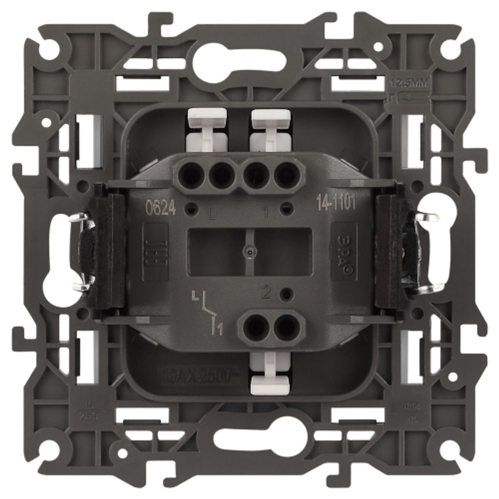 14-1101-01 ЭРА Выключатель, 10АХ-250В, IP20, Эра Elegance, белый