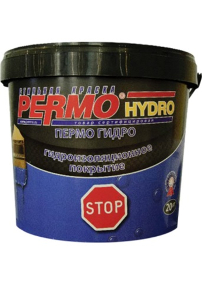 Водоизоляционное покрытие на акриловой основе ПермоГидроСтоп, 1 кг