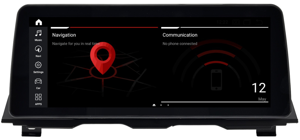 Магнитола BMW 5-серия F10 2010-2013 CIC - Radiola RDL-1278 монитор 12.3" на Android 13, 8+128Гб, CarPlay, 4G SIM-слот