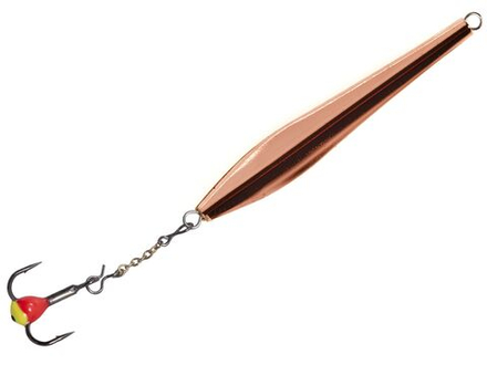 Блесна вертикальная зимняя Lucky John DOUBLE BLADE с цепочкой и тройником 45 мм GC блистер