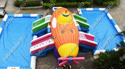 Надувной назменый аквапарк «Субмарина», 20*12*5 м