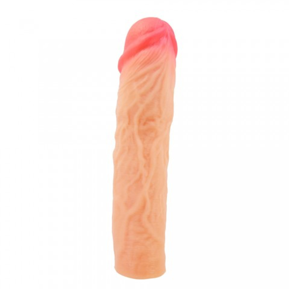 Реалистичная насадка на пенис Derek, 21,5 см, телесная