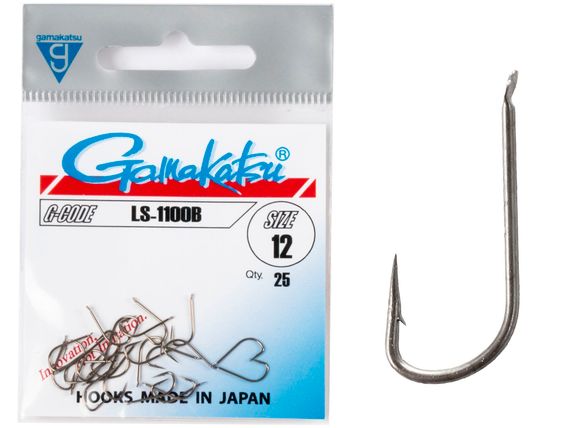 Крючки Gamakatsu LS-1100B HOOKS BRONZE разм. 12 25шт.