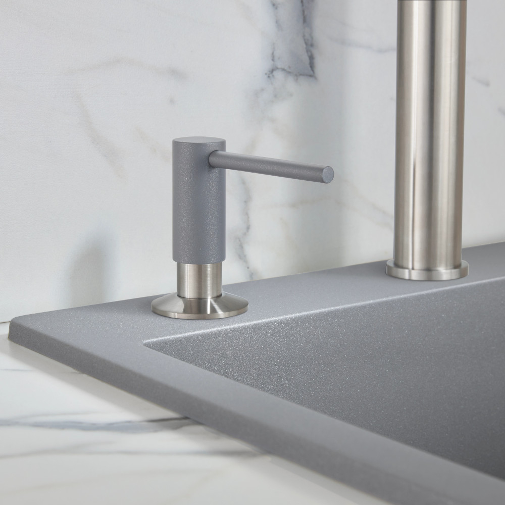 Дозатор для моющего средства MILACIO Ultra MC.931.GR серый металлик