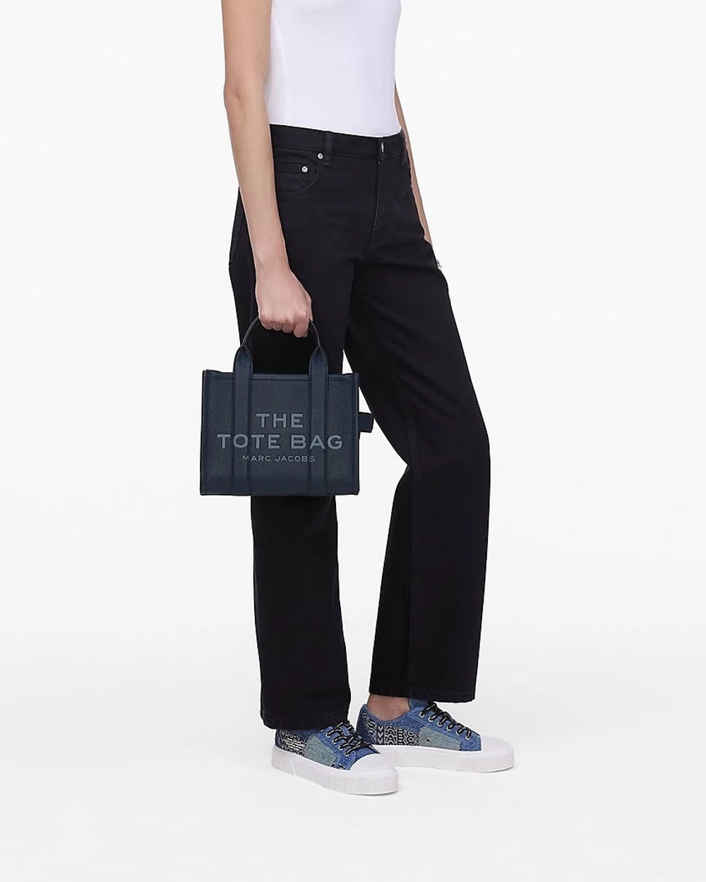Сумка MARC JACOBS THE LEATHER SMALL TOTE BAG “Blue Sea”