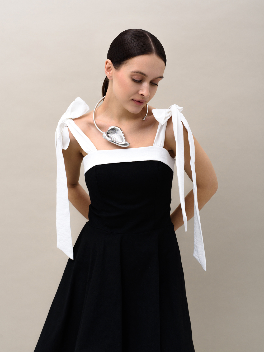 Обруч "Flower Calla" Silver