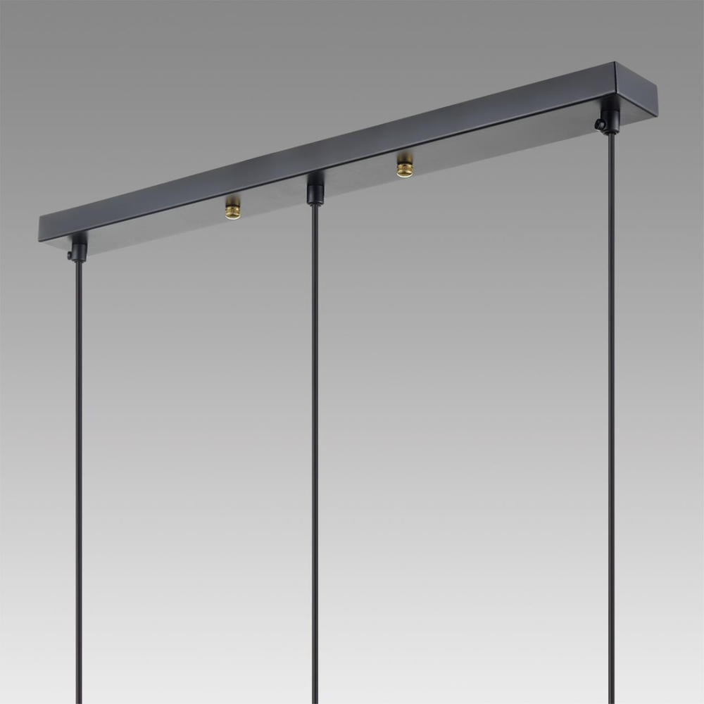 8101/3A COMFI LN25 325 черный/бронза металл/стекло Подвес Е14 3*40W 220V ISHA