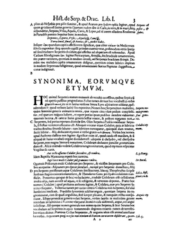 Vylssis Aldrovandi. Serpentvm, et draconv historiae libri dvo | Ulisse Aldrovandi