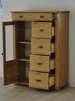 Комод Сюзанна из массива сосны с 5-ю ящиками