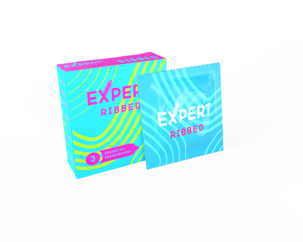 Презервативы Expert Ribbed 3 шт 9250ex