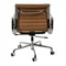 Офисное кресло Eames Ribbed EA 117 коричневая кожа