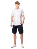 Рубашка муж. AERONAUTICA 1243 белый кор. рукав