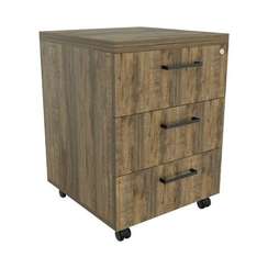 Тумба мобильная с замком ПРЕЗИДЕНТ-PRO BLACK ПР401 430х450х600