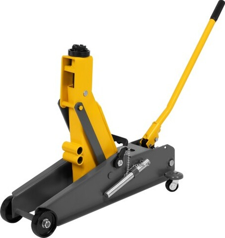 Домкрат подкатной Denzel 51261 гидравлический с фиксатором, 3 т, 190-532 мм, SUV