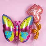 Шар (37"/94 см) Фигура, Роза, Розовый